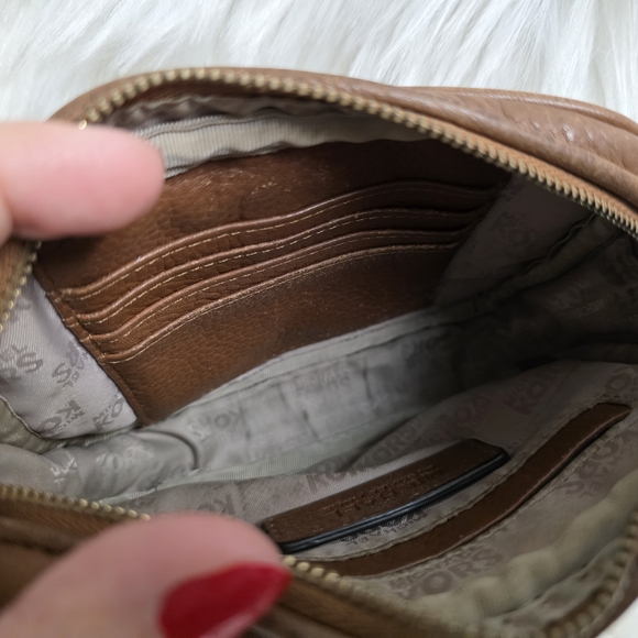 Michael Kors Tan Leather Crossbody Bag - Picture 5 of 6